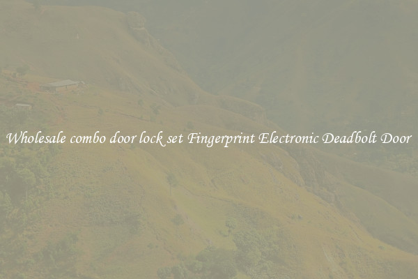 Wholesale combo door lock set Fingerprint Electronic Deadbolt Door 