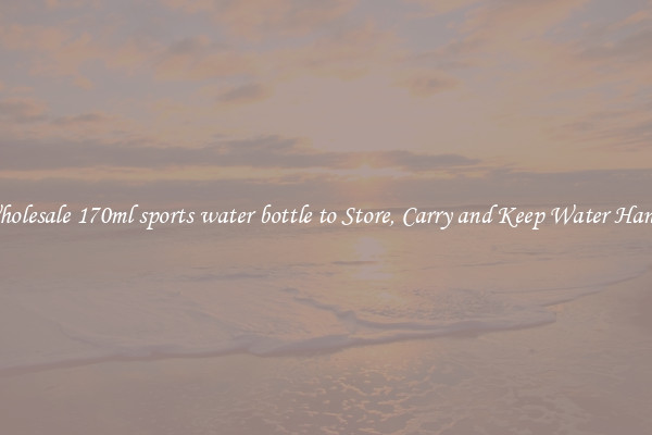 Wholesale 170ml sports water bottle to Store, Carry and Keep Water Handy