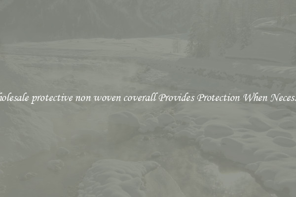 Wholesale protective non woven coverall Provides Protection When Necessary