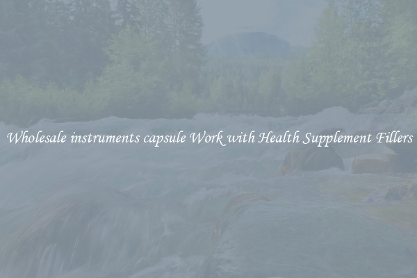 Wholesale instruments capsule Work with Health Supplement Fillers