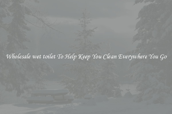 Wholesale wet toilet To Help Keep You Clean Everywhere You Go