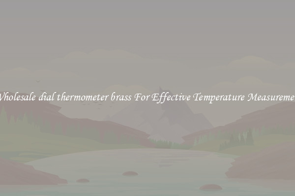 Wholesale dial thermometer brass For Effective Temperature Measurement