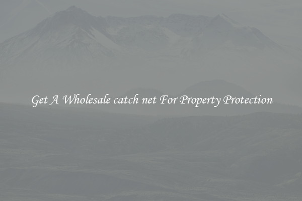 Get A Wholesale catch net For Property Protection