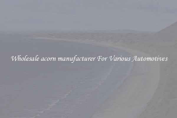 Wholesale acorn manufacturer For Various Automotives