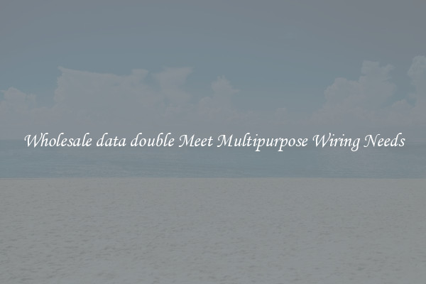 Wholesale data double Meet Multipurpose Wiring Needs
